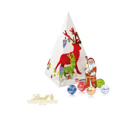 Bespoke Lindt Christmas Pyramid Gift Box